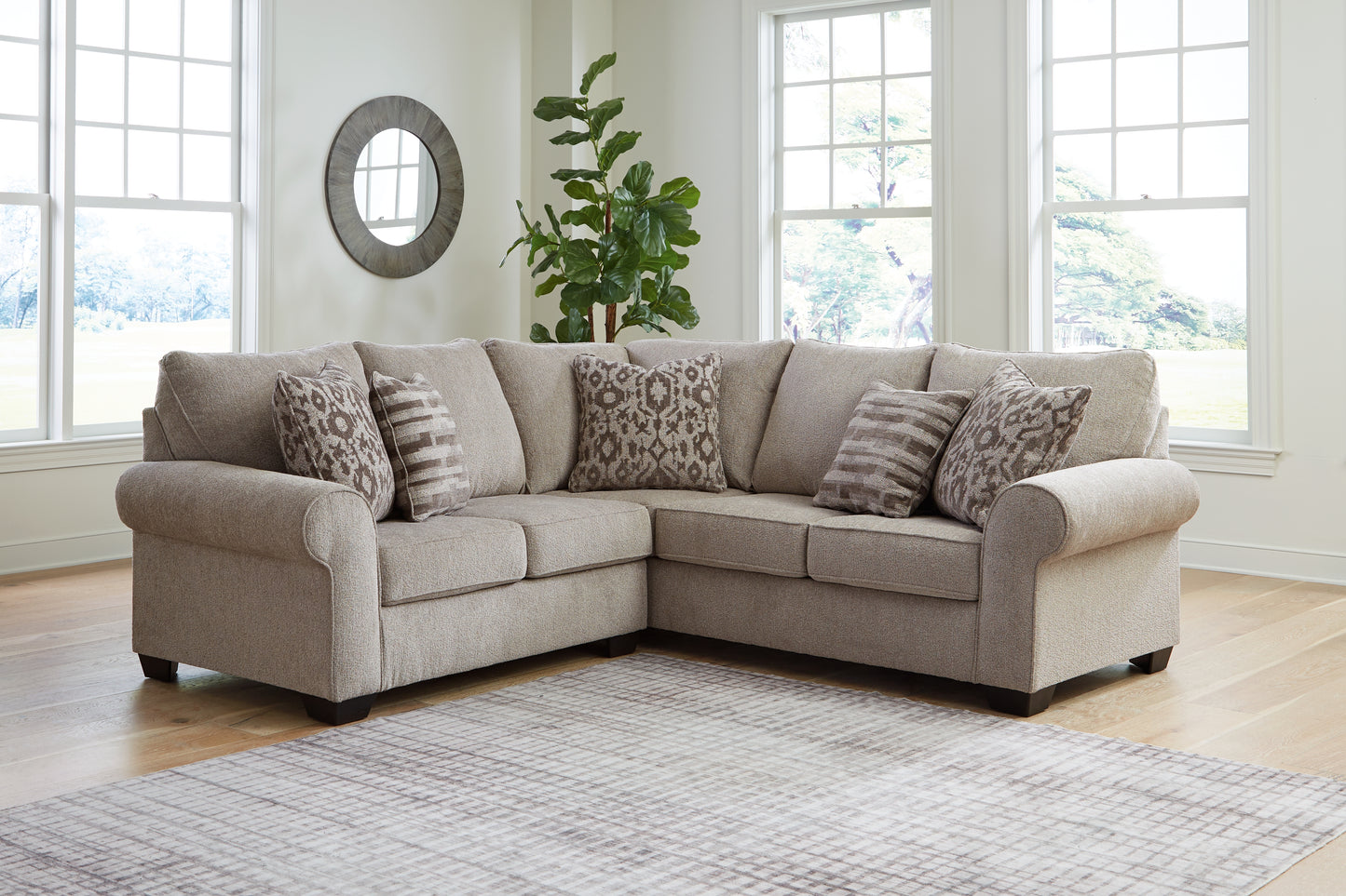 Myers Furniture Outlet - Ashley Furniture - Claireah Sectional - RAF 2-Piece Sectional / Umber - 90603S2
