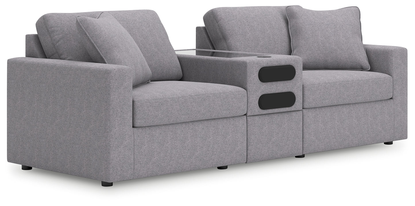 Myers Furniture Outlet - Ashley Furniture - Modmax Sectional - RAF 3-Piece Sectional / Granite - 92104S13