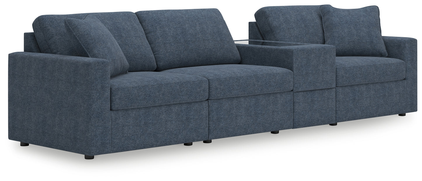 Myers Furniture Outlet - Ashley Furniture - Modmax Sectional - RAF 4-Piece Sectional / Ink - 92121S29