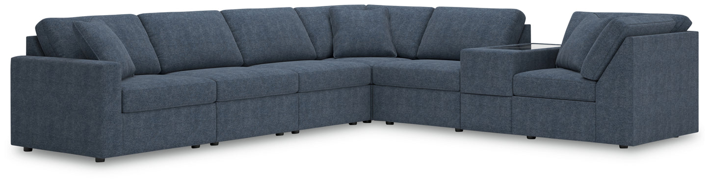 Myers Furniture Outlet - Ashley Furniture - Modmax Sectional - RAF 7-Piece Sectional / Ink - 92121S33