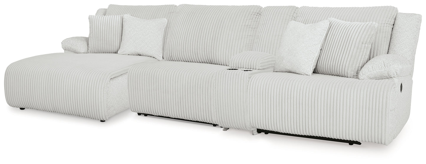 Myers Furniture Outlet - Ashley Furniture - Top Tier Sectional - 4-Piece Reclining Sectional with Chaise / Alloy - 92706S12