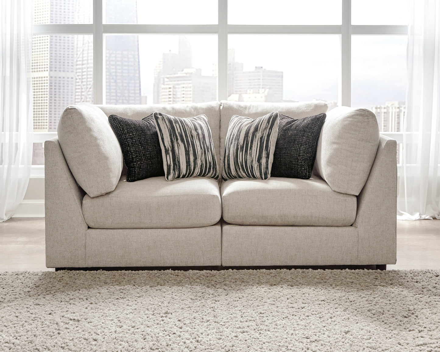 Myers Furniture Outlet - Ashley Furniture - Kellway Sectional - 2-Piece Sectional / Bisque - 98707S2