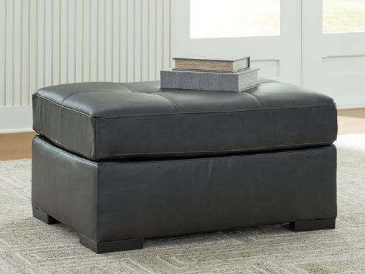 Myers Furniture Outlet - Ashley Furniture - Brindley Pier Living Room - Oversized Accent Ottoman / Fog - 9950308