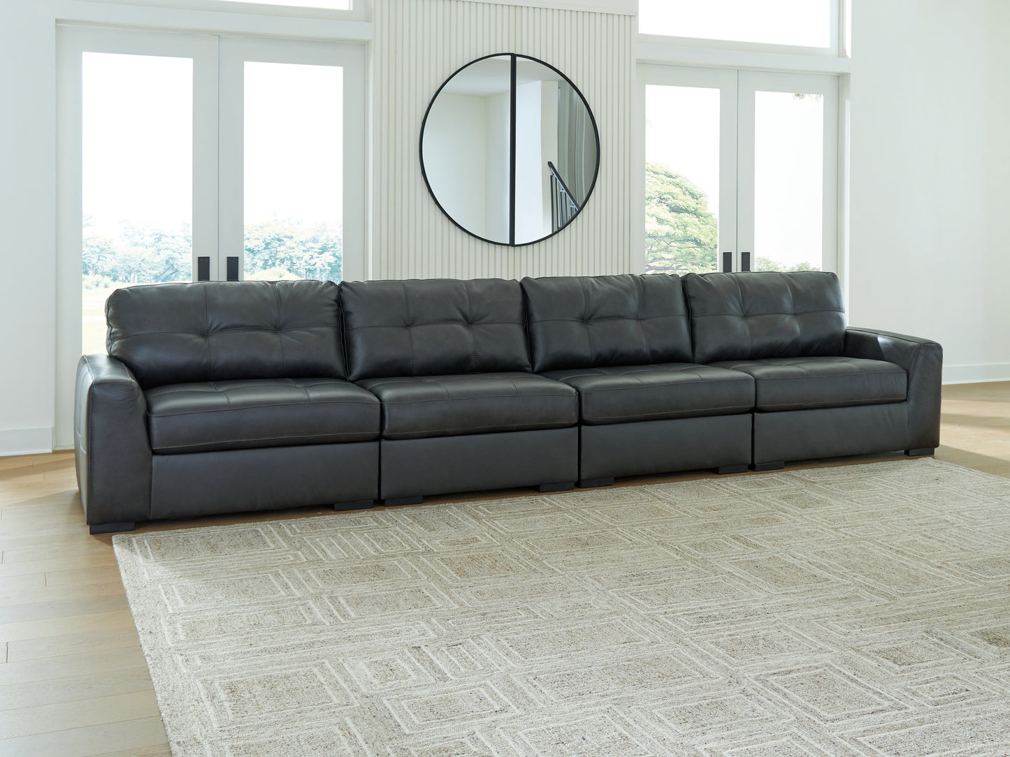 Myers Furniture Outlet - Ashley Furniture - Brindley Pier Sectional - RAF 4-Piece Sectional / Fog - 99503S4