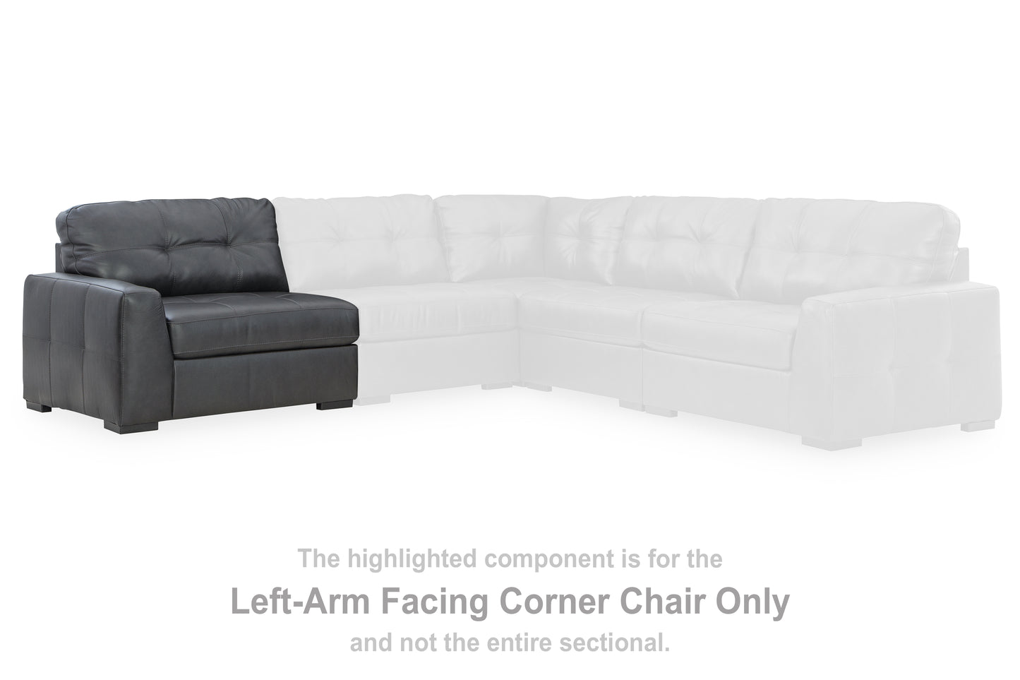 Myers Furniture Outlet - Ashley Furniture - Brindley Pier Sectional - LAF Corner Chair / Fog - 9950364