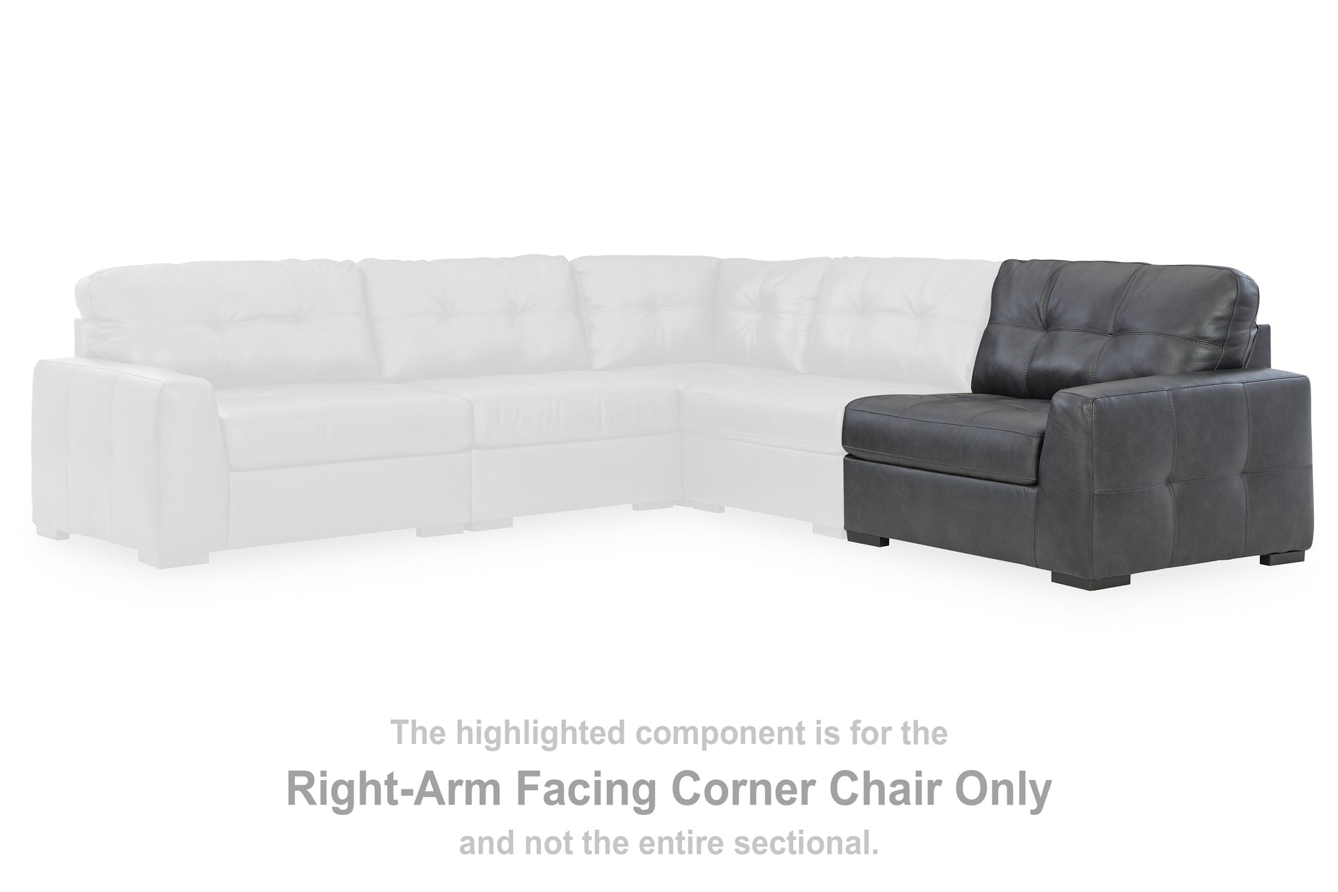 Myers Furniture Outlet - Ashley Furniture - Brindley Pier Sectional - RAF Corner Chair / Fog - 9950365