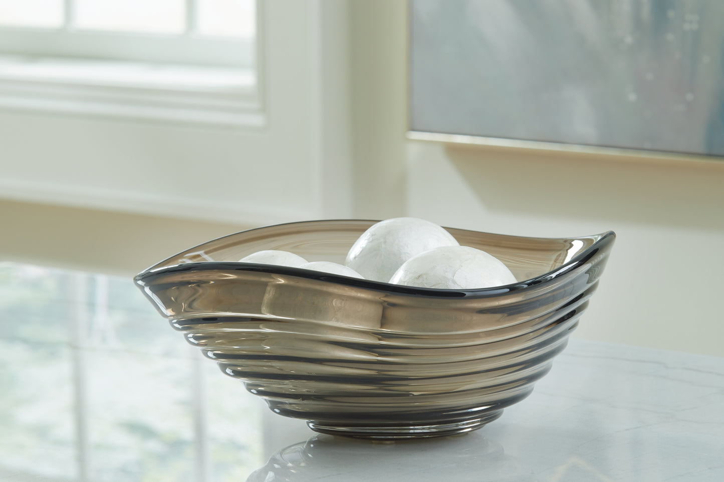 Myers Furniture Outlet - Ashley Furniture - Solariston Bowl - Bowl / Gray/Brown - A2900016