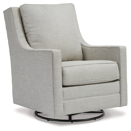 Myers Furniture Outlet - Ashley Furniture - Kambria Swivel Glider Accent Chair - Swivel Glider Accent Chair / Fog - A3000265