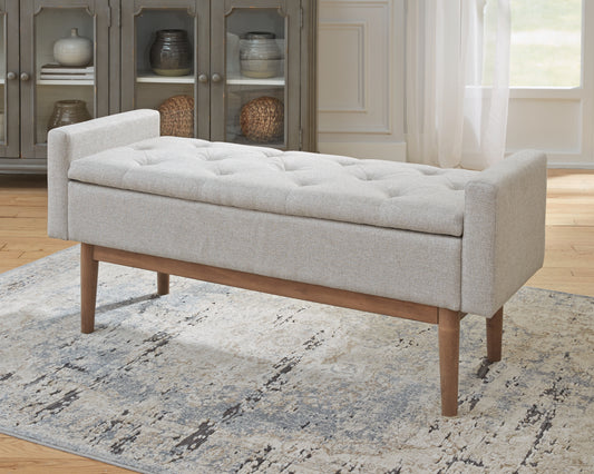Myers Furniture Outlet - Ashley Furniture - Briarson Storage Bench - Storage Bench / Beige/Brown / 50"W x 18"D x 22"H - A3000247