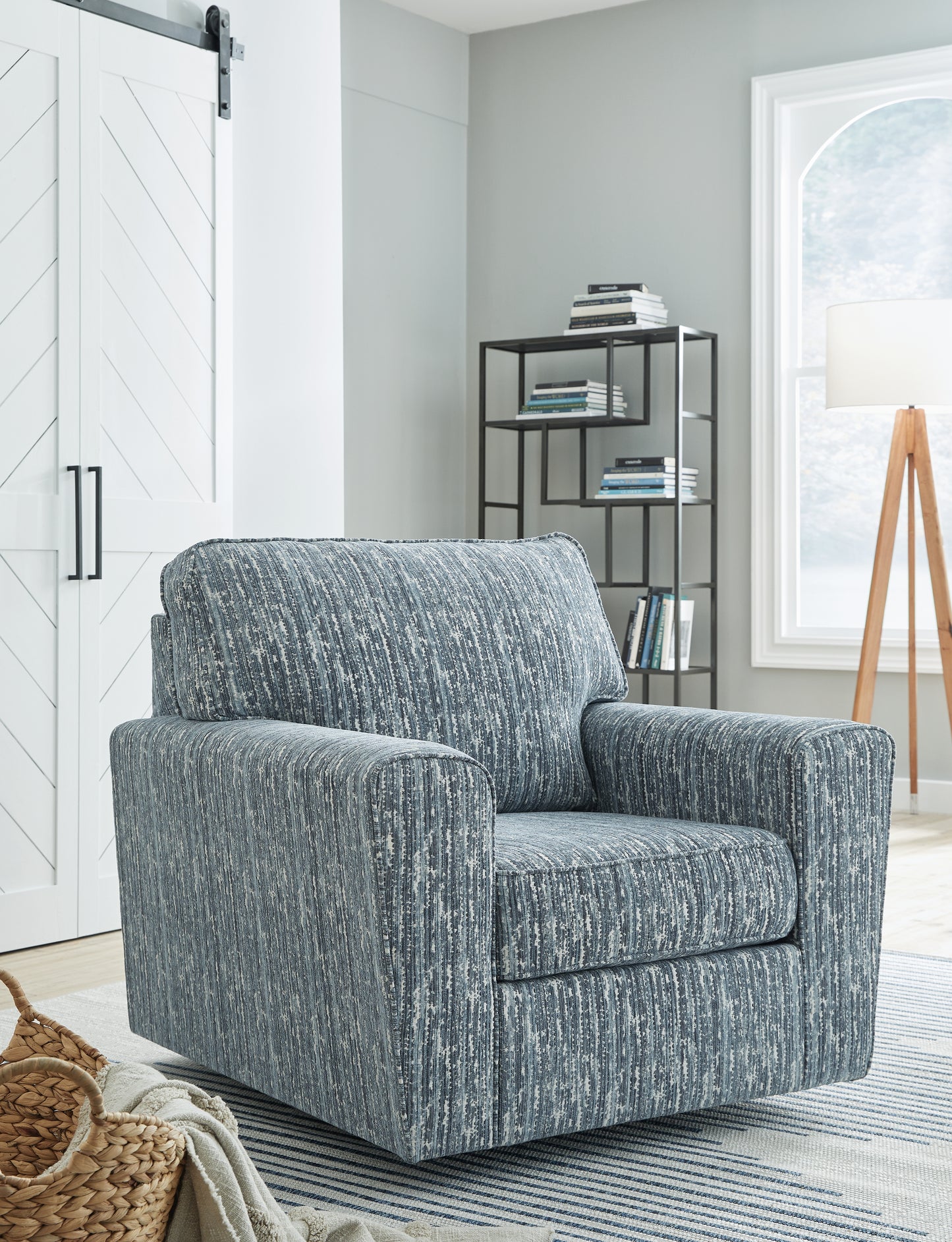 Myers Furniture Outlet - Ashley Furniture - Aterburm Swivel Accent Chair - Swivel Accent Chair / Twilight - A3000649
