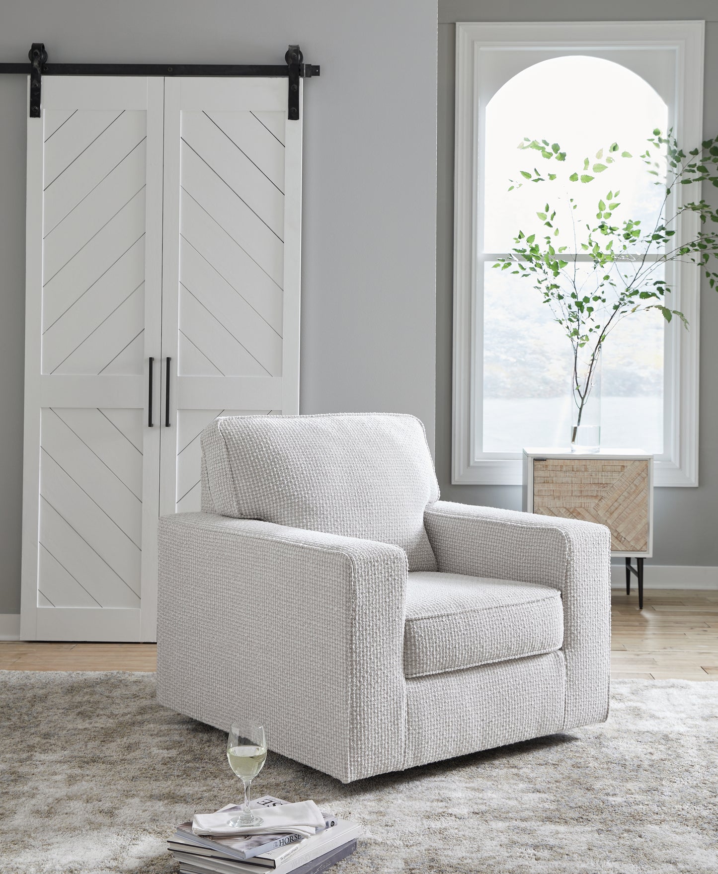 Myers Furniture Outlet - Ashley Furniture - Olwenburg Swivel Accent Chair - Swivel Accent Chair / Taupe - A3000650