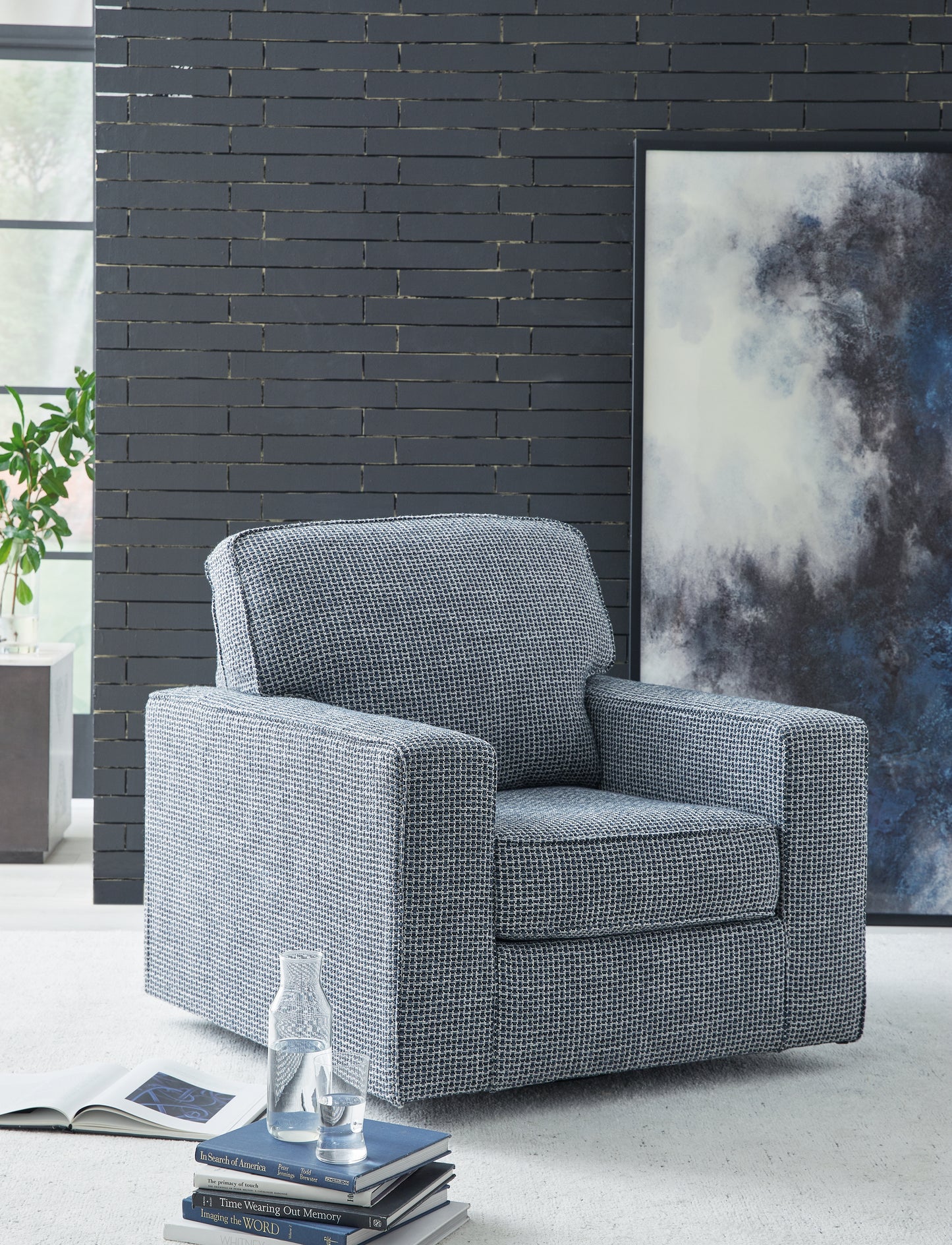 Myers Furniture Outlet - Ashley Furniture - Olwenburg Swivel Accent Chair - Swivel Accent Chair / Taupe - A3000650