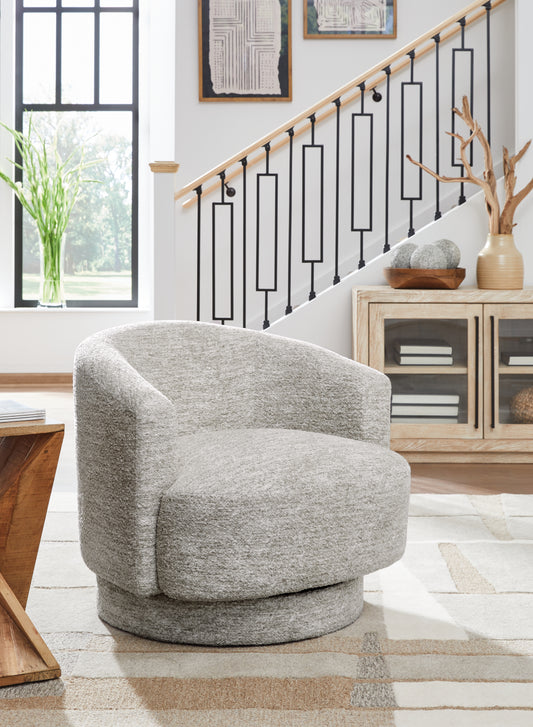 Myers Furniture Outlet - Ashley Furniture - Wardsor Swivel Accent Chair - Swivel Accent Chair / Stone - A3000731