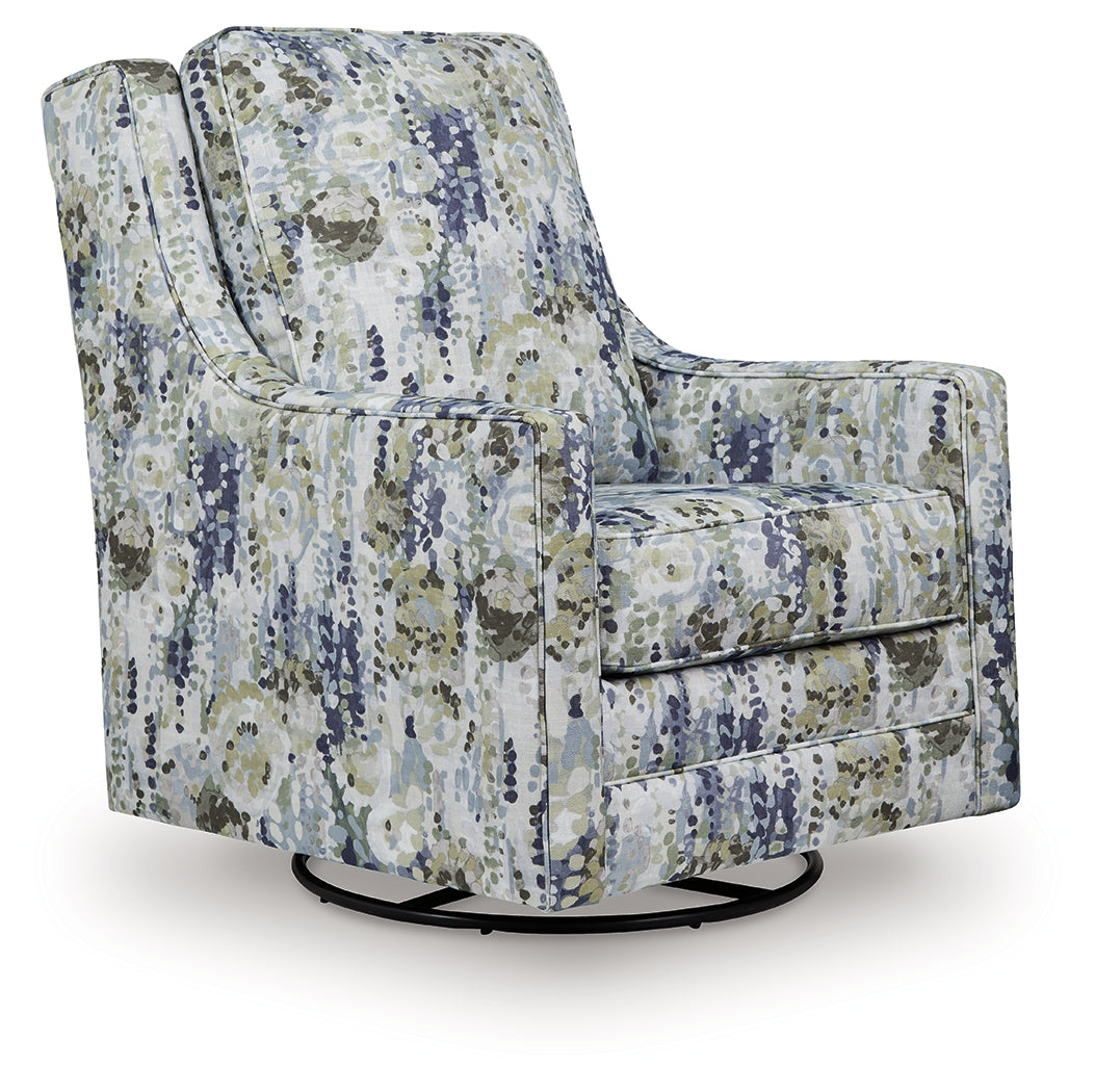 Myers Furniture Outlet - Ashley Furniture - Dustinford Swivel Glider Accent Chair - Swivel Glider Accent Chair / Multi - A3000732