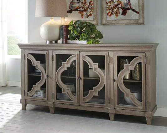 Myers Furniture Outlet - Ashley Furniture - Fossil Ridge Accent Cabinet - Accent Cabinet / Gray - A4000037