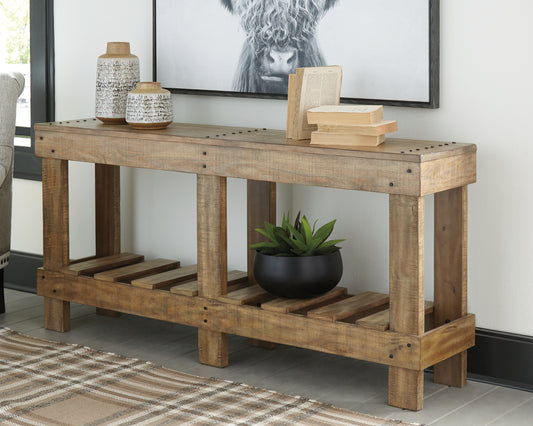 Myers Furniture Outlet - Ashley Furniture - Susandeer Sofa/Console Table - Console Sofa Table / Brown - A4000219