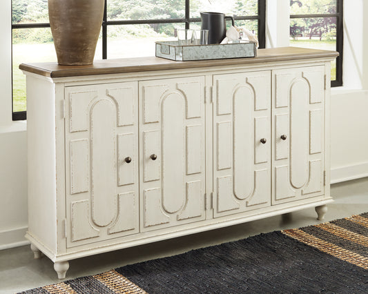 Myers Furniture Outlet - Ashley Furniture - Roranville Accent Cabinet - Accent Cabinet / Antique White - A4000268