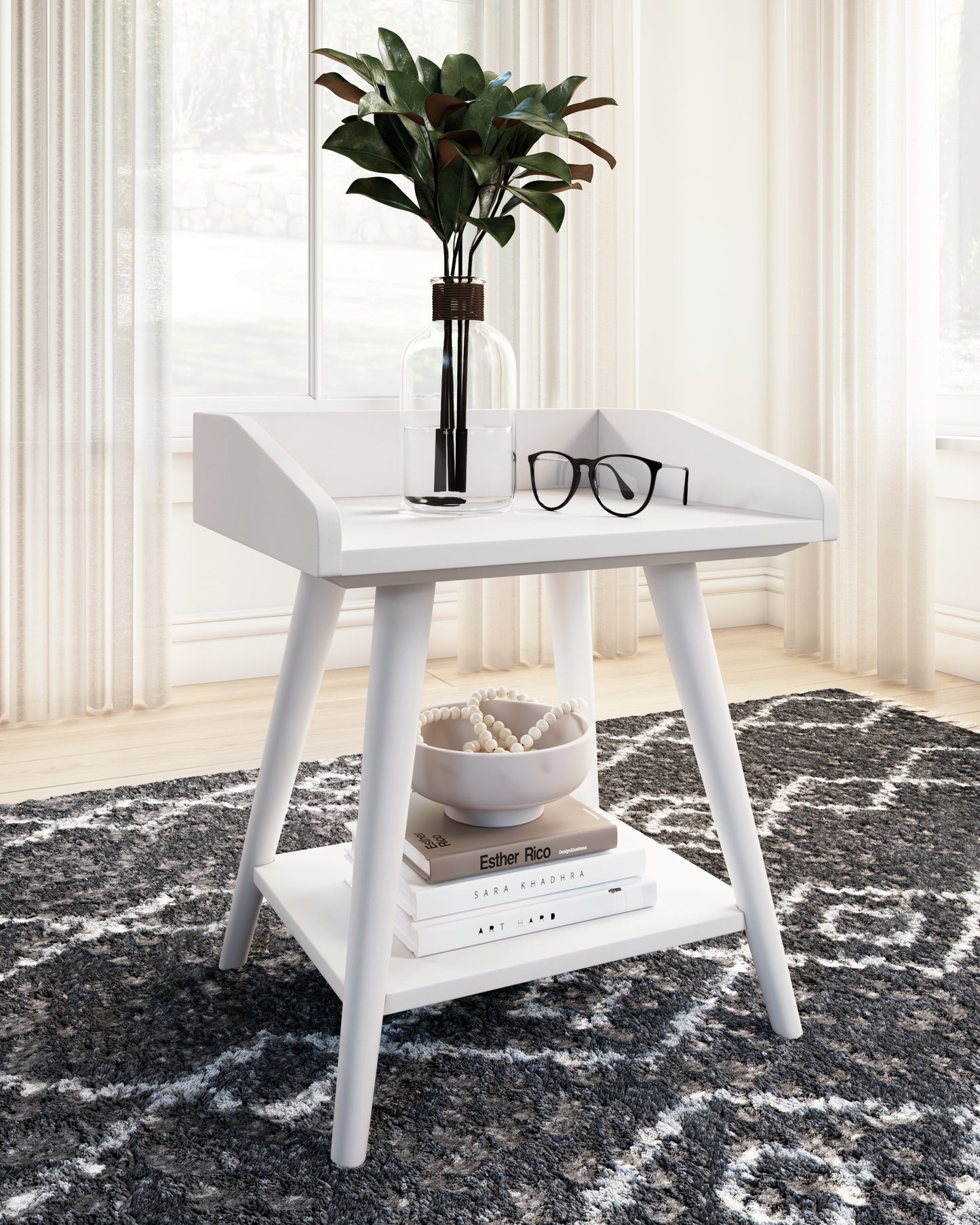 Myers Furniture Outlet - Ashley Furniture - Blariden Accent Table - Accent Table / White - A4000367