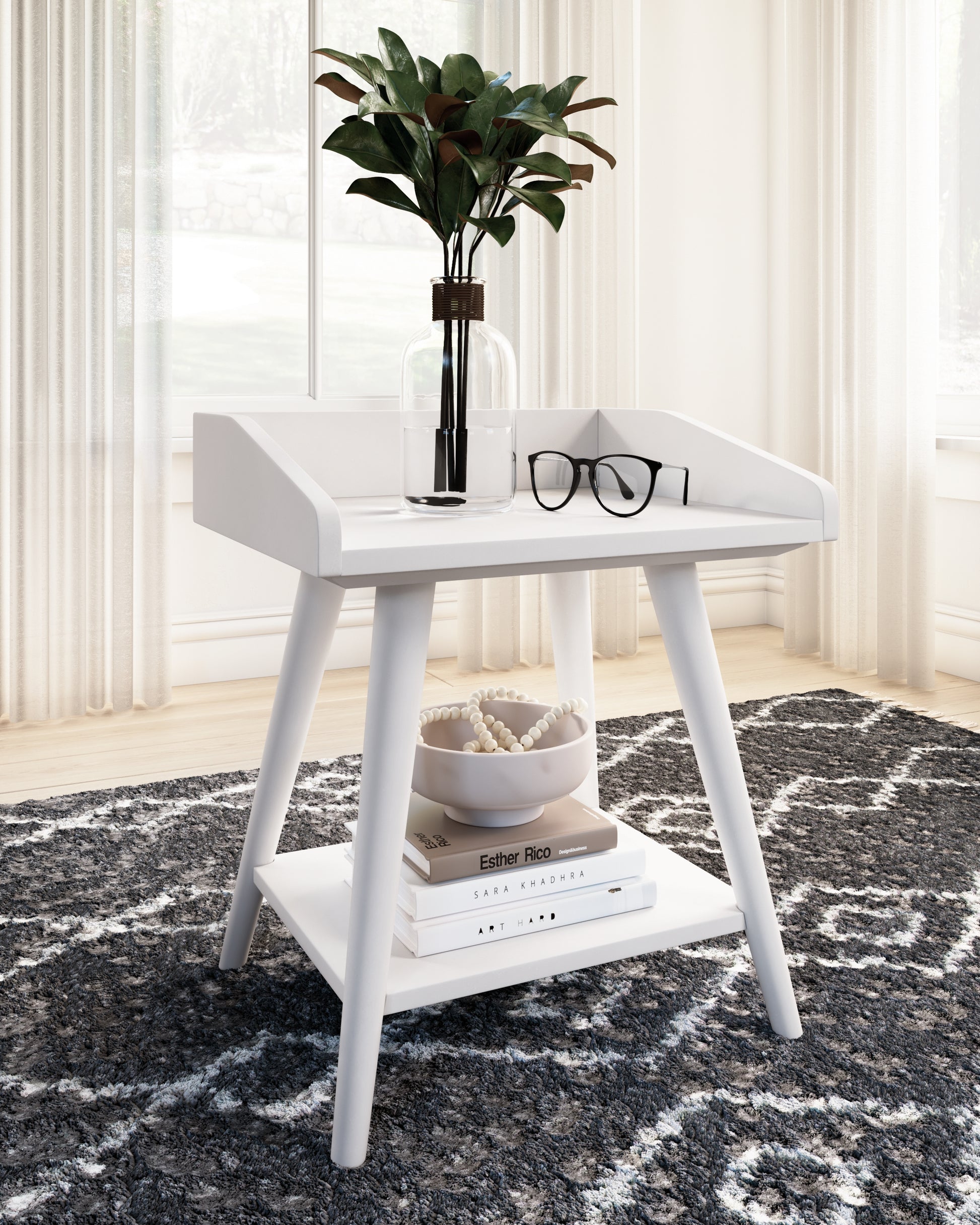 Myers Furniture Outlet - Ashley Furniture - Blariden Accent Table - Accent Table / White - A4000367