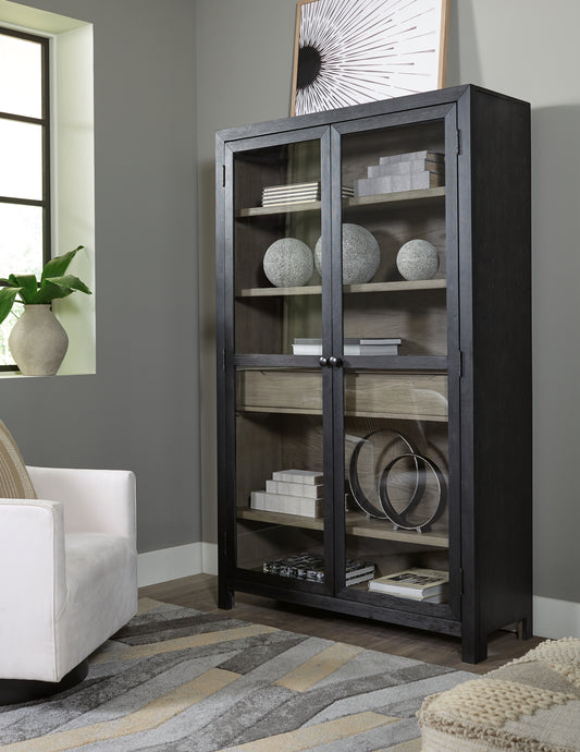 Myers Furniture Outlet - Ashley Furniture - Lenston Accent Cabinet - Accent Cabinet / Black/Gray - A4000507