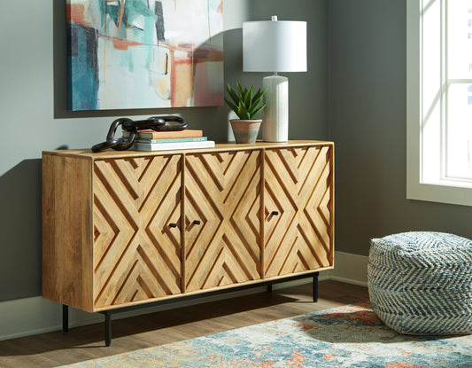 Myers Furniture Outlet - Ashley Furniture - Cadewick Accent Cabinet - Accent Cabinet / Natural - A4000570