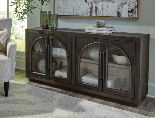 Myers Furniture Outlet - Ashley Furniture - Dreley Accent Cabinet - Accent Cabinet / Grayish Brown - A4000586