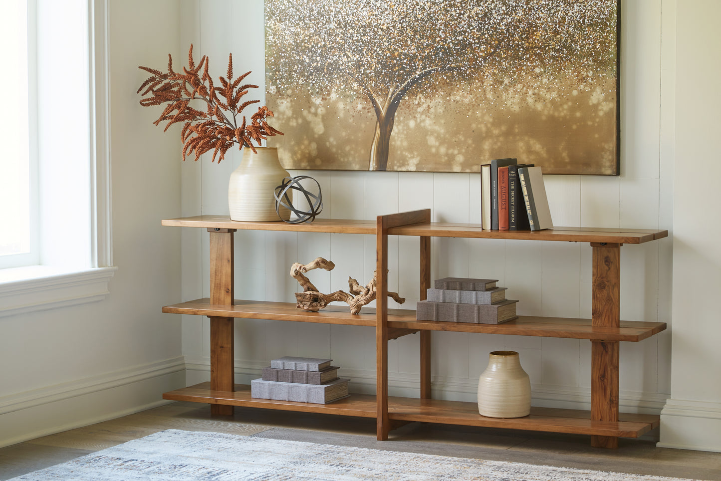 Myers Furniture Outlet - Ashley Furniture - Fayemour Console Sofa Table - Console Sofa Table / Brown - A4000593