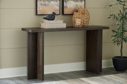Myers Furniture Outlet - Ashley Furniture - Jalenry Console Sofa Table - Console Sofa Table / Grayish Brown - A4000596