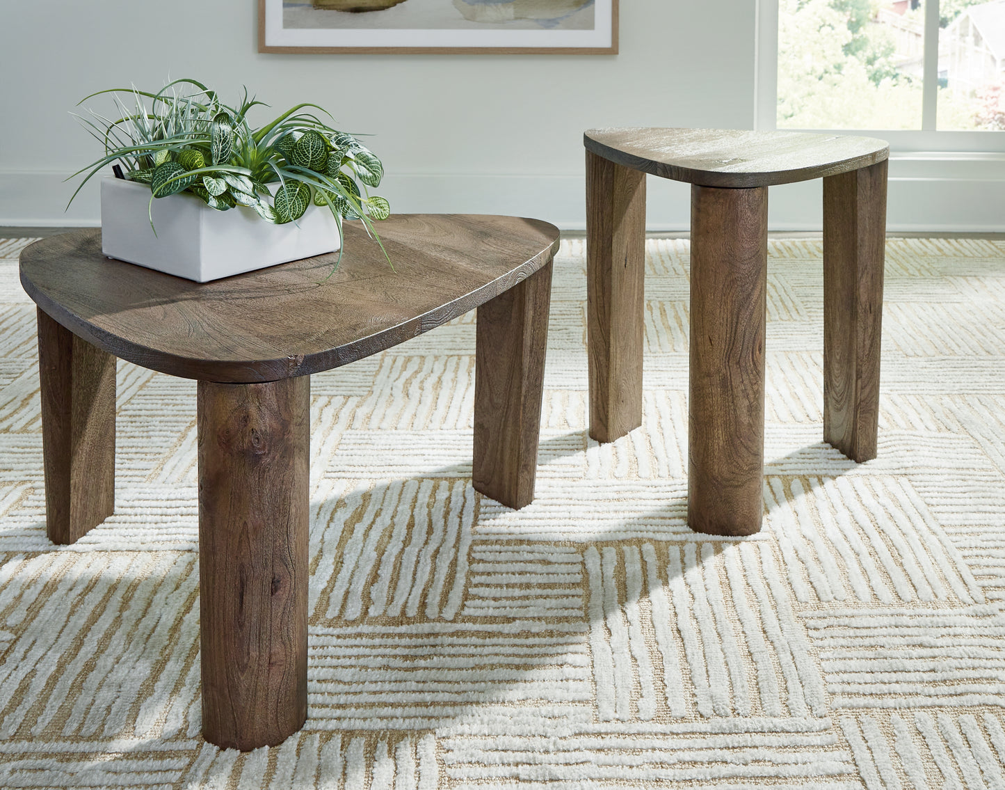 Myers Furniture Outlet - Ashley Furniture - Reidport Accent Coffee Table (Set of 2) - Accent Cocktail TBL Set (Set of 2) / Grayish Brown - A4000604