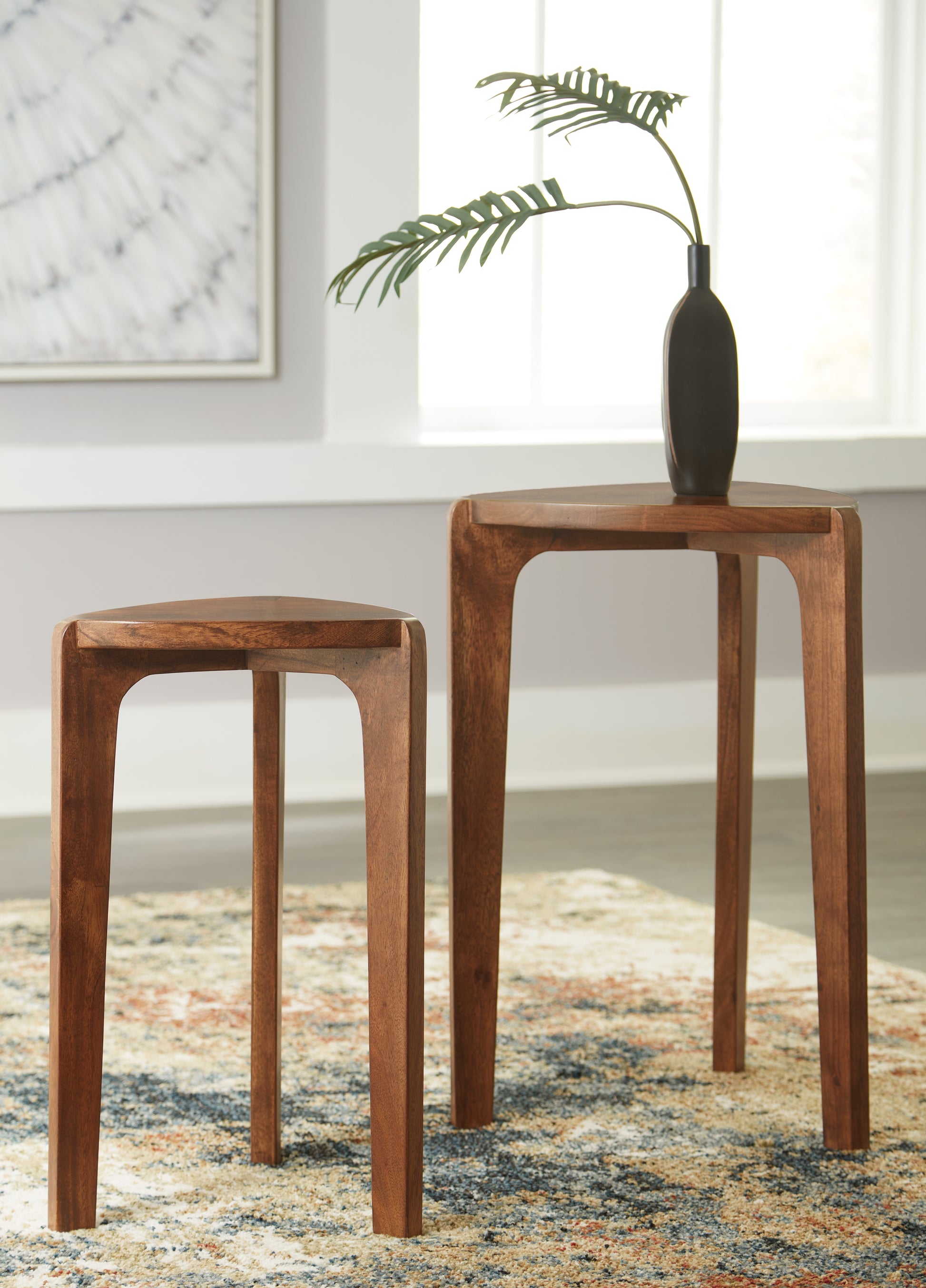 Myers Furniture Outlet - Ashley Furniture - Brynnleigh Accent Table (Set of 2) - Accent Table Set (Set of 2) / Medium Brown - A4000607
