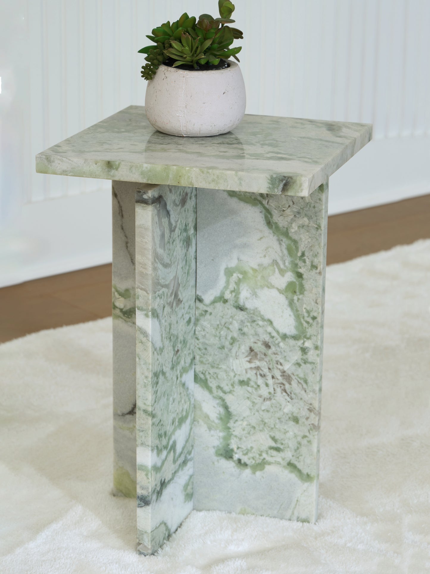Myers Furniture Outlet - Ashley Furniture - Deaconwell Accent Table - Accent Table / White/Green - A4000648
