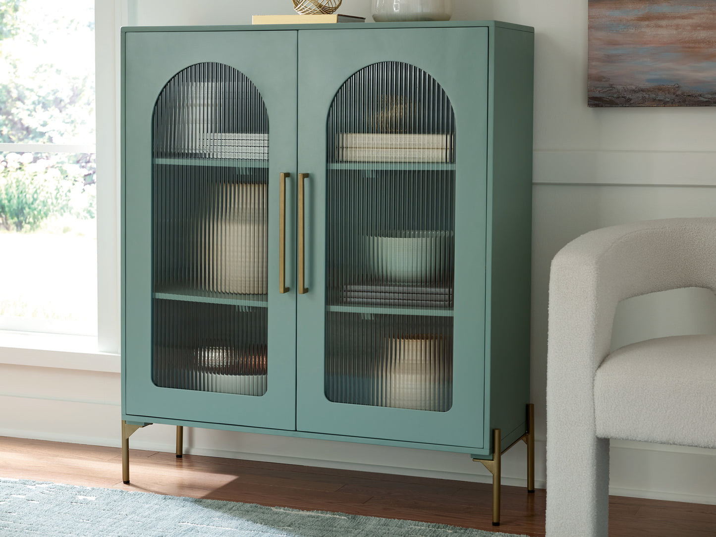 Myers Furniture Outlet - Ashley Furniture - Adwen Accent Cabinet - Accent Cabinet / Light Green - A4000665
