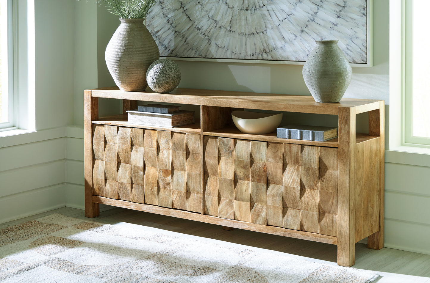 Myers Furniture Outlet - Ashley Furniture - Hudwick Accent Cabinet - Accent Cabinet / Natural Brown - A4000672