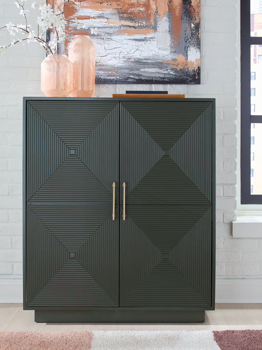 Myers Furniture Outlet - Ashley Furniture - Geirwood Accent Cabinet - Accent Cabinet / Dark Green - A4000676