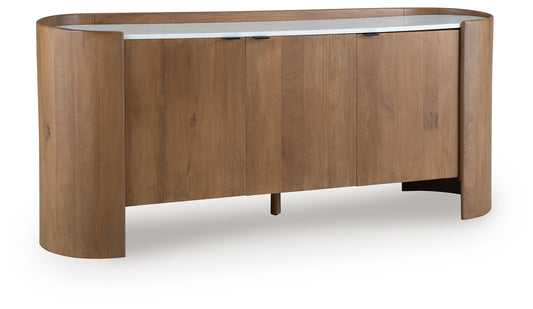 Myers Furniture Outlet - Ashley Furniture - Fitzroy Accent Cabinet - Accent Cabinet / Brown/White - A4000688