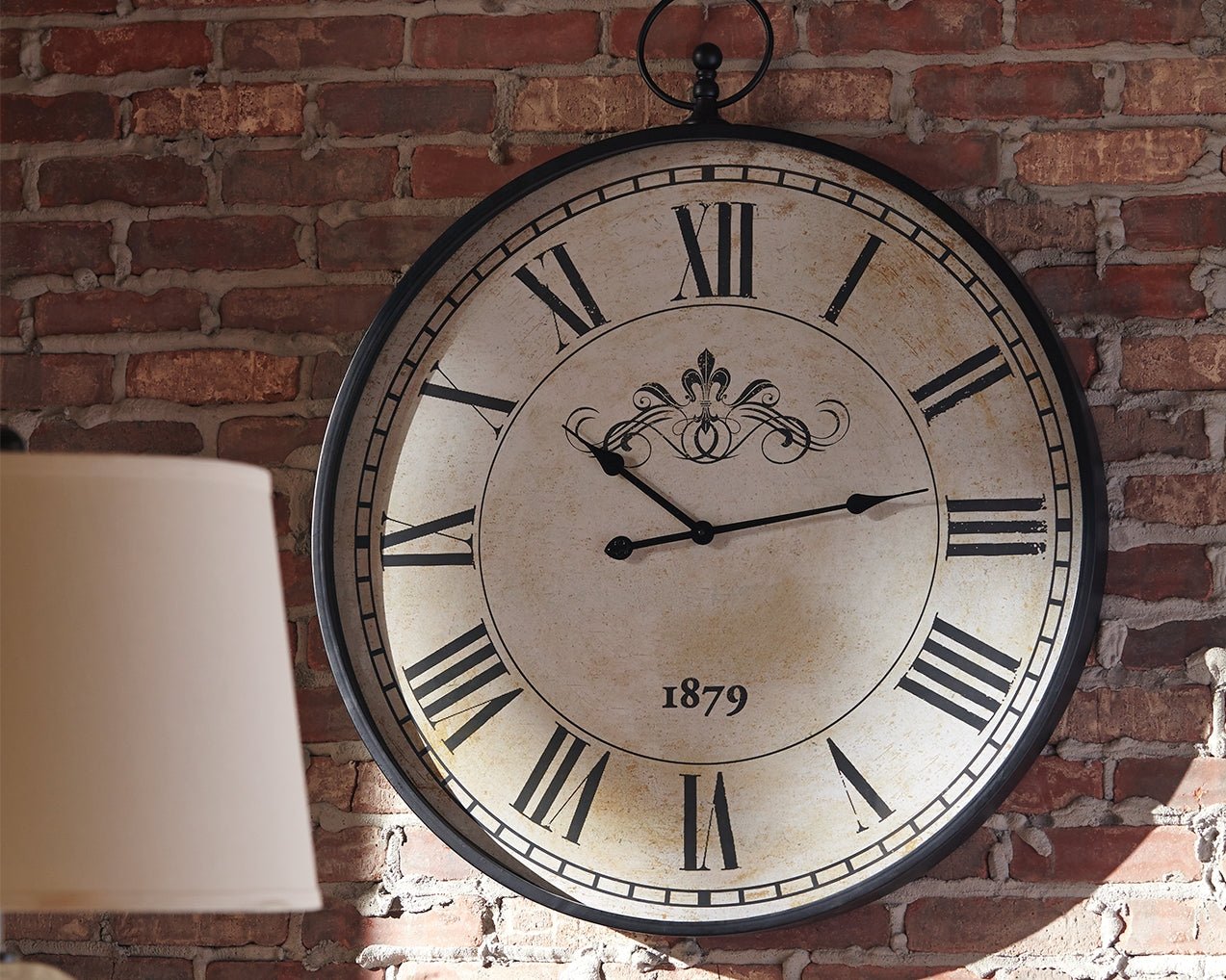 Myers Furniture Outlet - Ashley Furniture - Augustina Wall Decor - Wall Clock / Antique Black - A8010110