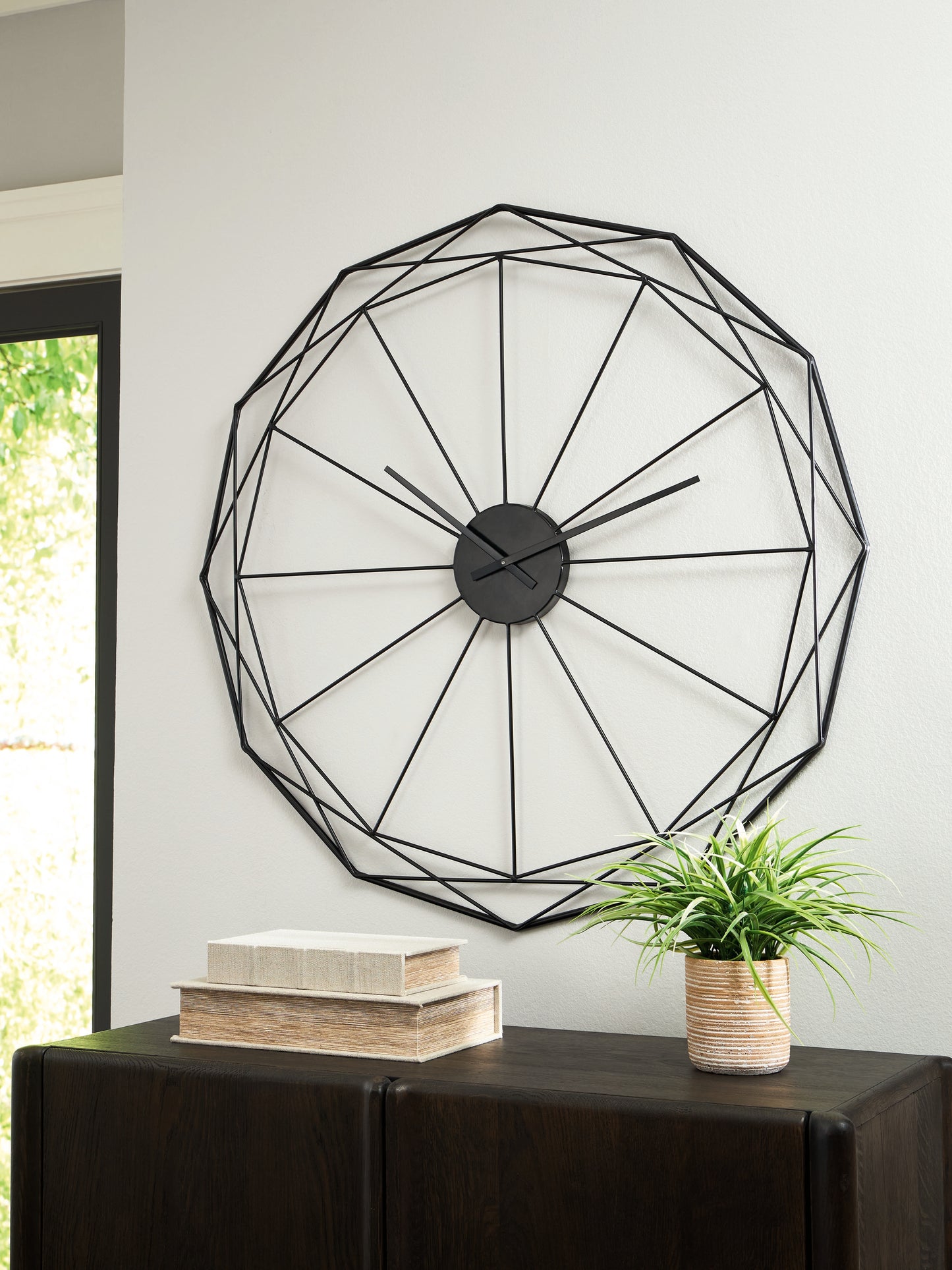 Myers Furniture Outlet - Ashley Furniture - Arkthorne Wall Decor - Wall Clock / Black - A8010429