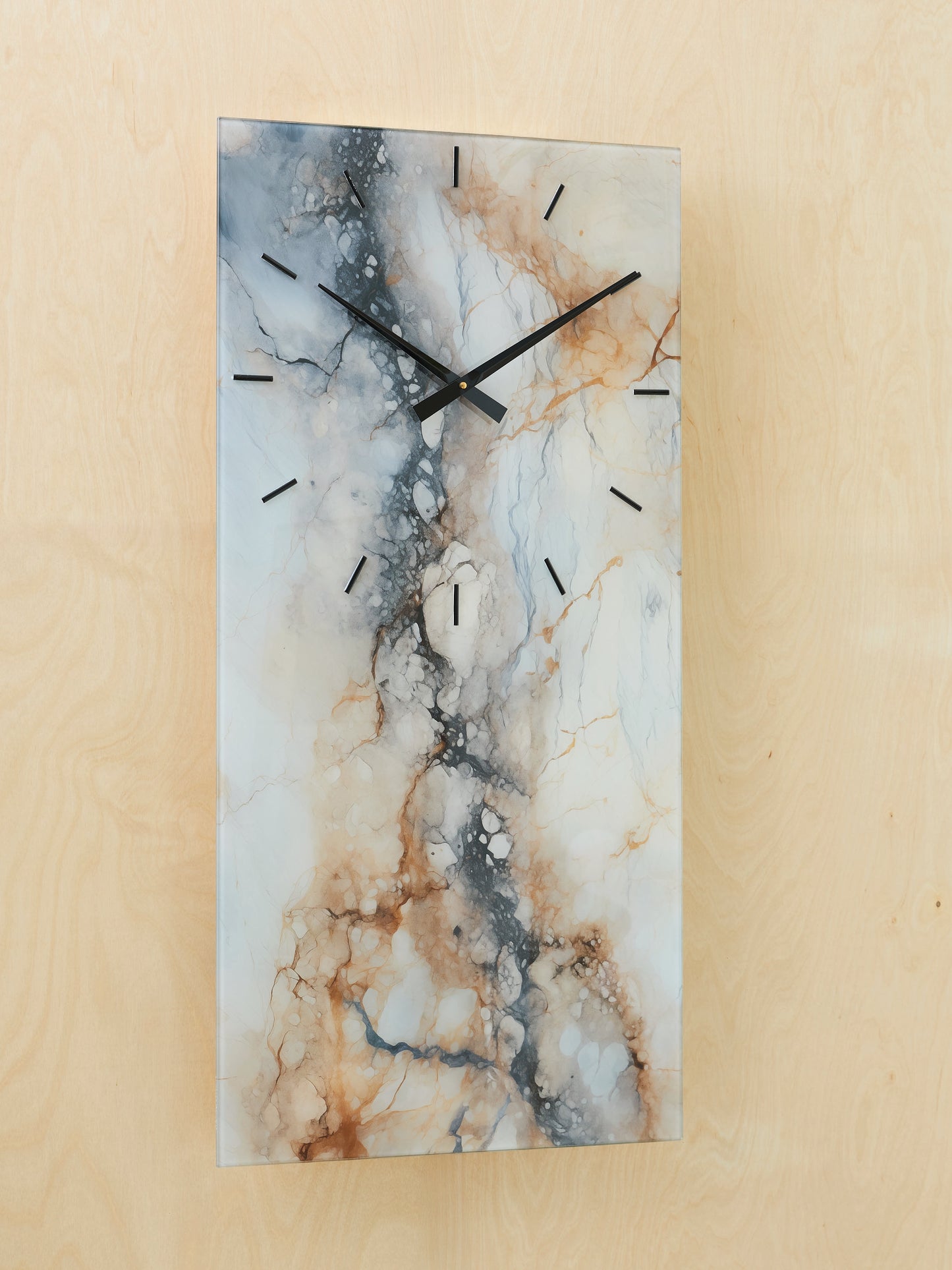 Myers Furniture Outlet - Ashley Furniture - Teague Wall Decor - Wall Clock / Brown/Gray/Ivory - A8010432
