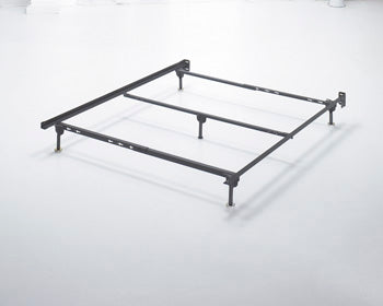 Myers Furniture Outlet - Ashley Furniture - Platform Bedroom - Queen Bolt on Bed Frame / Metallic - B100-31