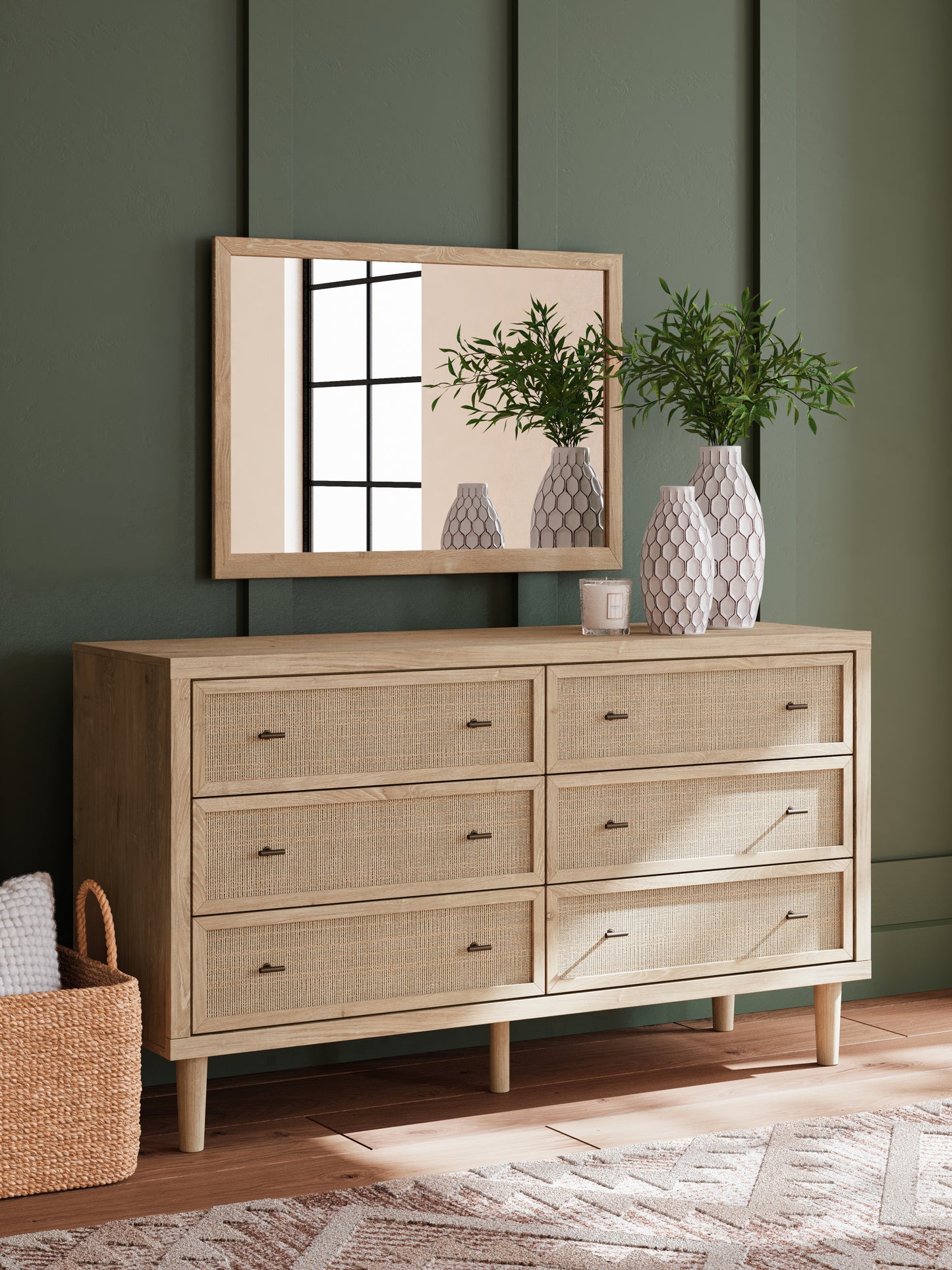 Myers Furniture Outlet - Ashley Furniture - Cielden Bedroom - Dresser and Mirror / Two-tone - B1199B1