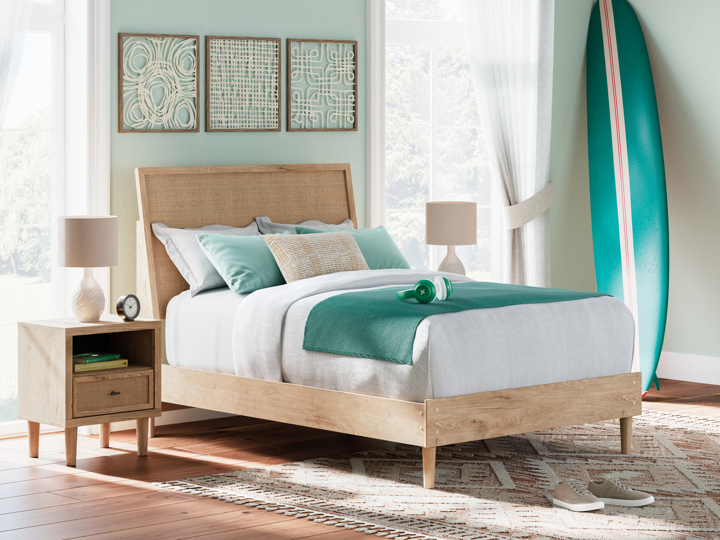 Myers Furniture Outlet - Ashley Furniture - Cielden Bedroom - Full Panel Bed / Two-tone - B1199B6
