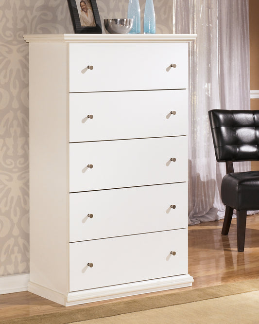 Myers Furniture Outlet - Ashley Furniture - Bostwick Shoals Bedroom - Twin Panel Bed / White - B139B41
