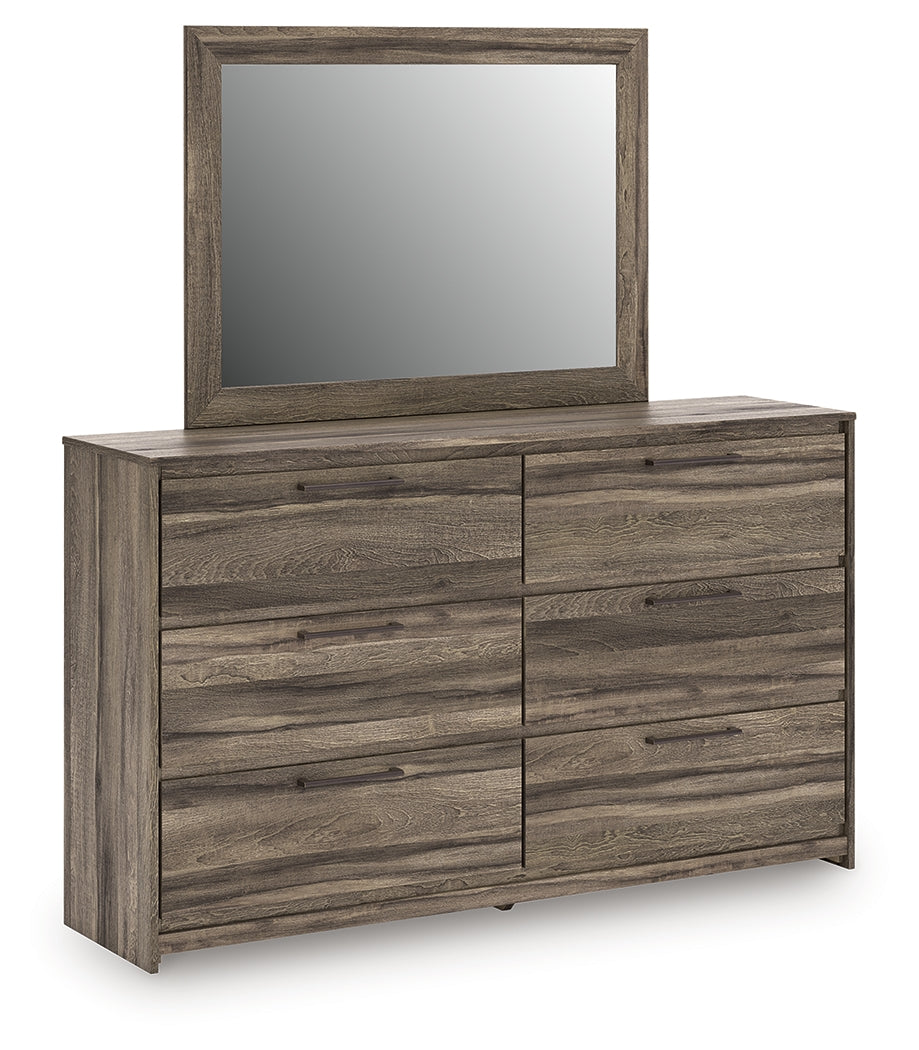 Myers Furniture Outlet - Ashley Furniture - Elbrim Bedroom - Dresser and Mirror / Brown - PCB2005B1