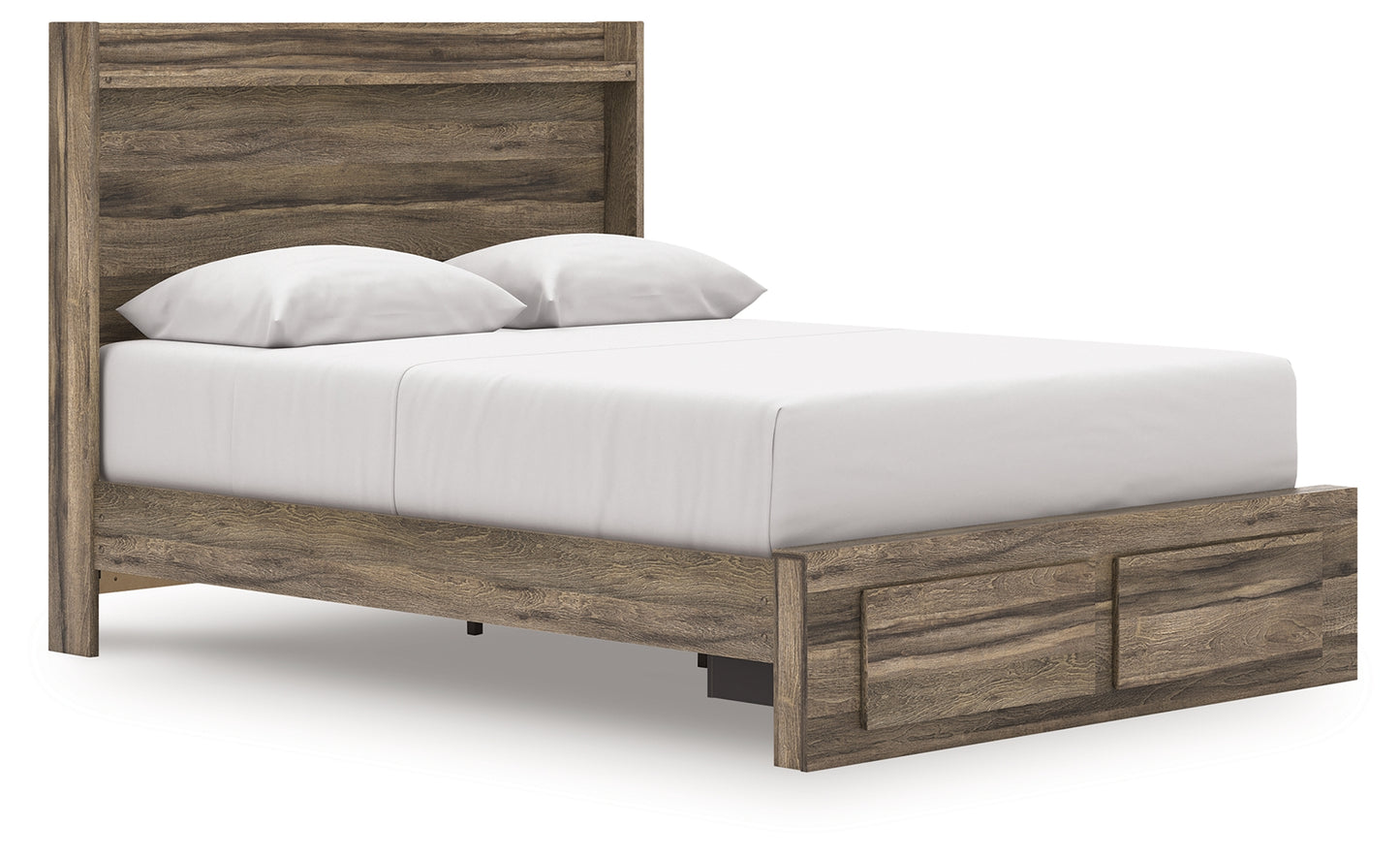 Myers Furniture Outlet - Ashley Furniture - Elbrim Bedroom - Queen Panel Storage Bed / Brown - PCB2005B4