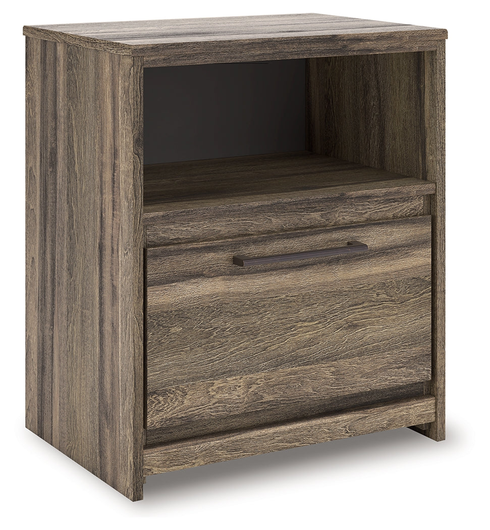 Myers Furniture Outlet - Ashley Furniture - Elbrim Bedroom - One Drawer Night Stand / Brown - PCB2005-91