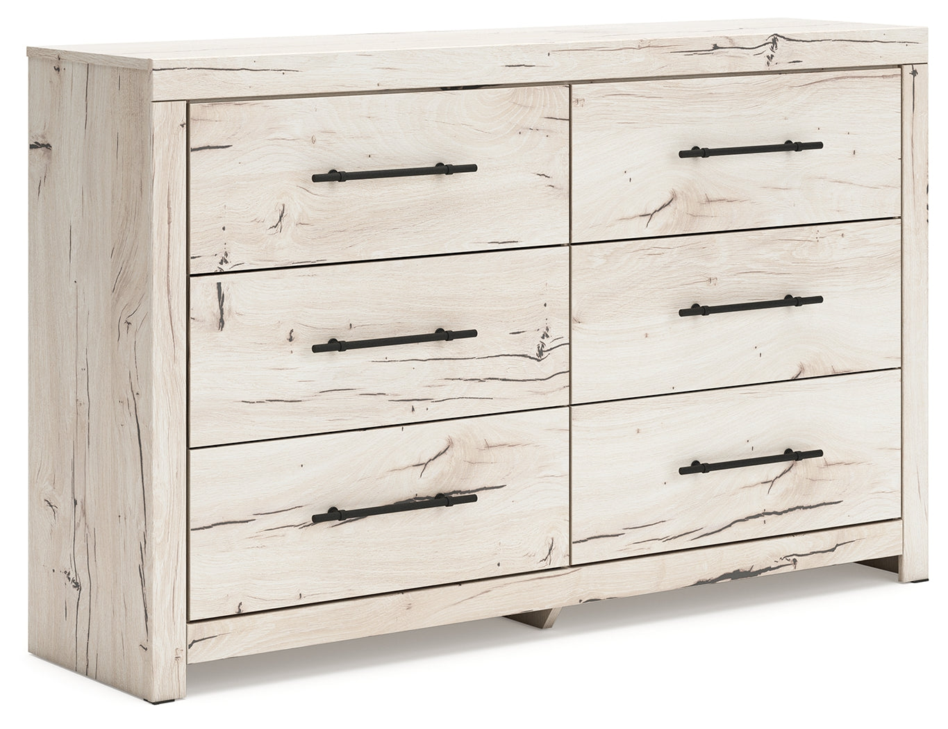 Myers Furniture Outlet - Ashley Furniture - Lawroy Bedroom - Six Drawer Dresser / Light Natural - B2310-31