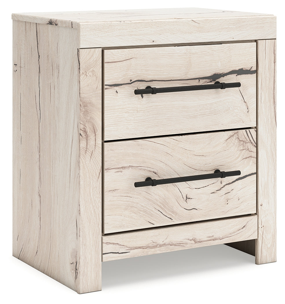 Myers Furniture Outlet - Ashley Furniture - Lawroy Bedroom - Two Drawer Night Stand / Light Natural - B2310-92
