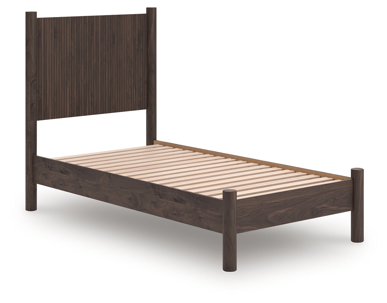 Myers Furniture Outlet - Ashley Furniture - Pamytta Bedroom - Twin Panel Platform Bed / Brown - PCB2614B2