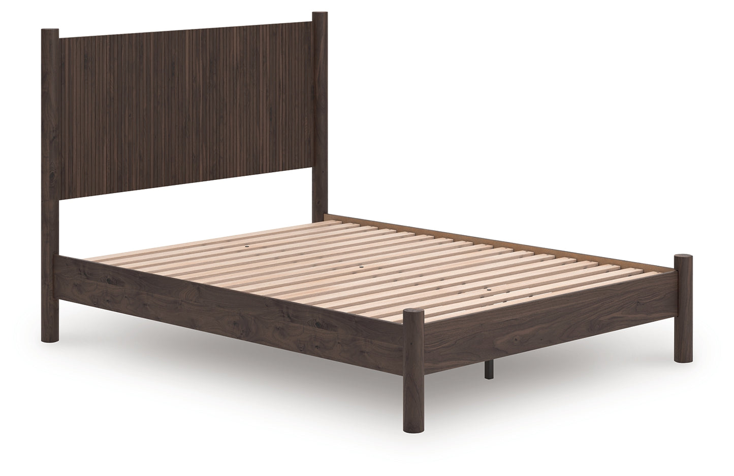 Myers Furniture Outlet - Ashley Furniture - Pamytta Bedroom - Queen Panel Platform Bed / Brown - PCB2614B6