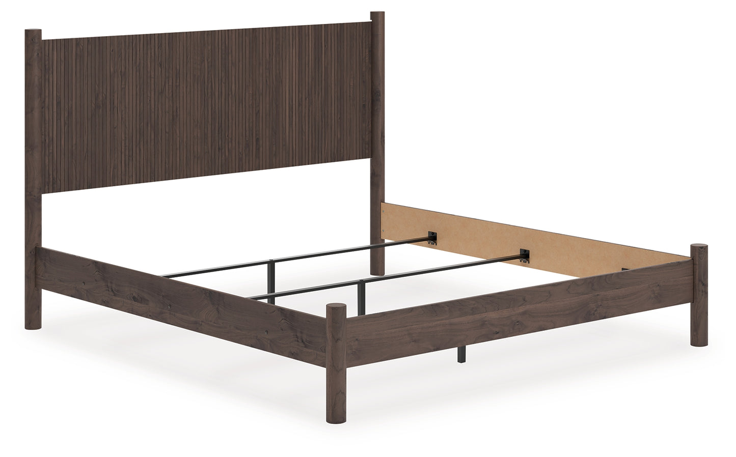 Myers Furniture Outlet - Ashley Furniture - Pamytta Bedroom - King Panel Bed / Brown - PCB2614B26